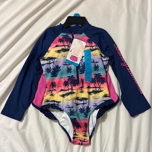 Tommy Bahama Tropical Girls 3 Piece Swim Set Size 4T